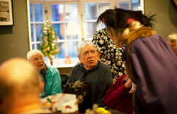 The Sheriff talks to guests at event