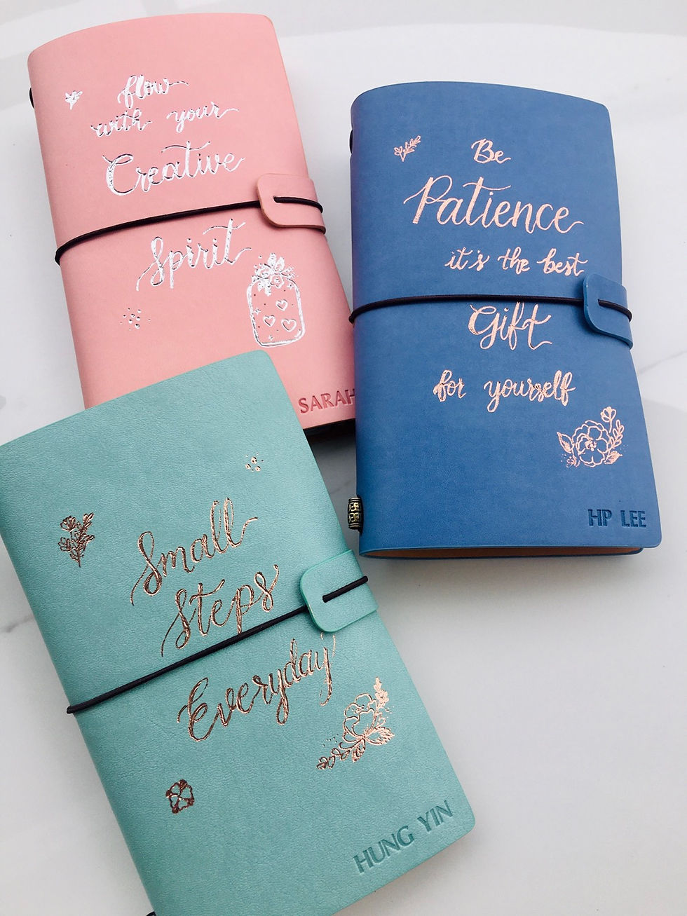 Thumbnail: Personalised Foil Lettering Traveler Notebook 