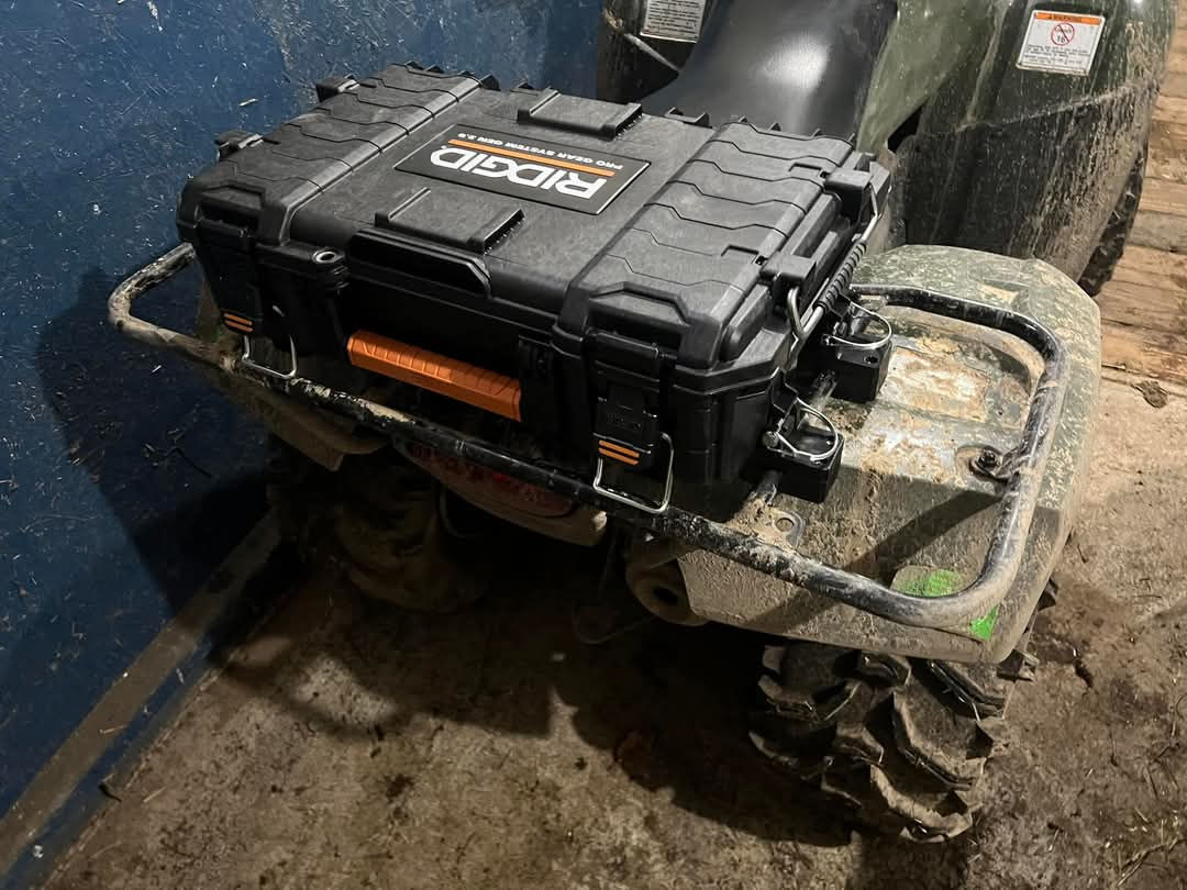 Honda Recon 250 Ridgid toolbox mounts