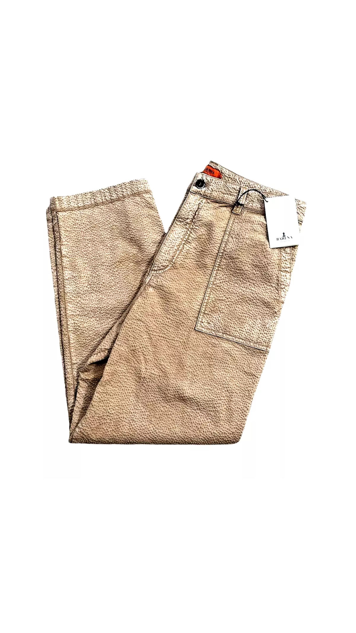 Barena Venezia Derafa Fronda Seersucker Casual Trouser Size 34