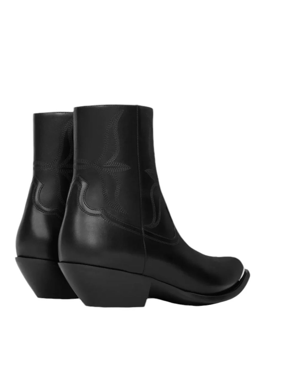 Thumbnail: Celine Ranch Leather Metal Toe Ankle Men's Boots