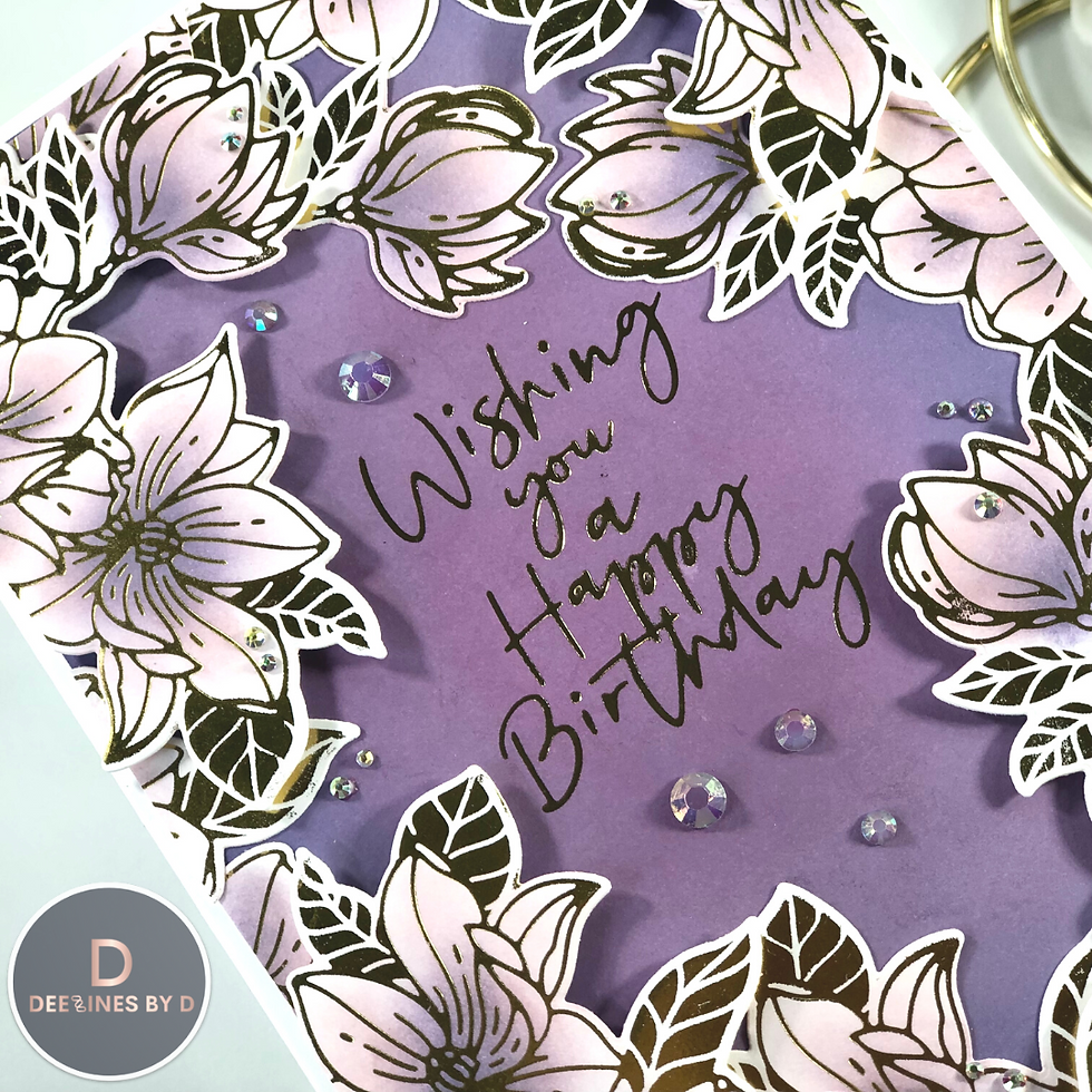 Thumbnail: GF9. Magnolia Border Birthday Card