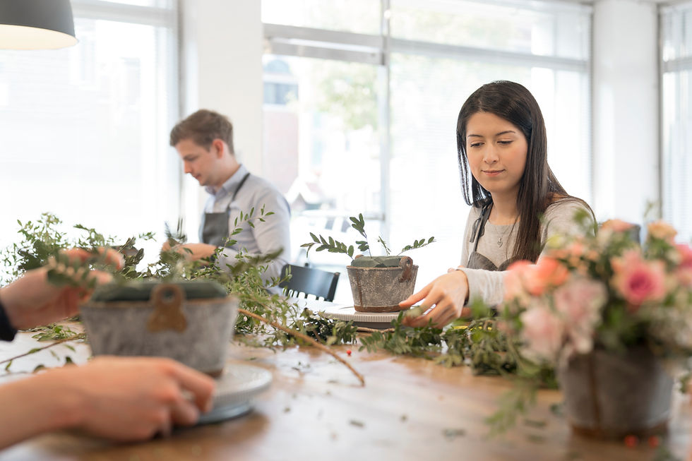 Taller de arreglos florales