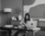Woman working on laptop