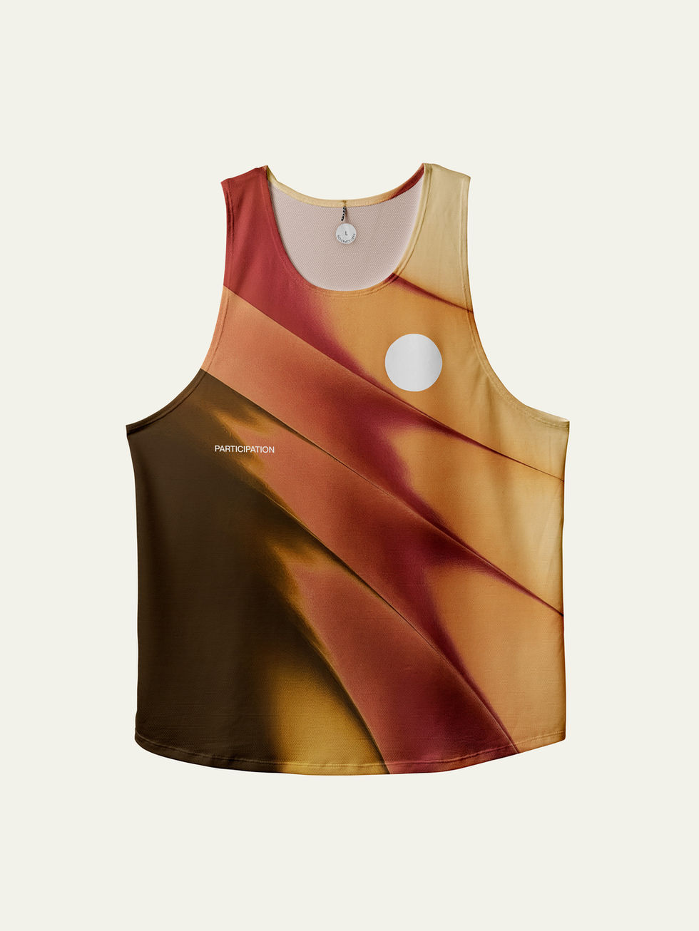 Dried Singlet · singlet para correr tonos tierra · vista frontal