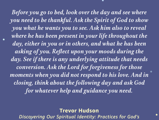 Quote from Trevor Hudson's Discovering our spiritual identity