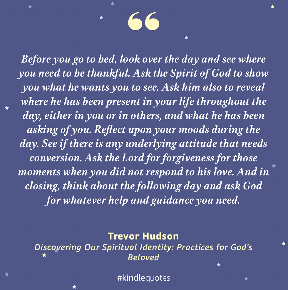 Quote from Trevor Hudson's Discovering our spiritual identity