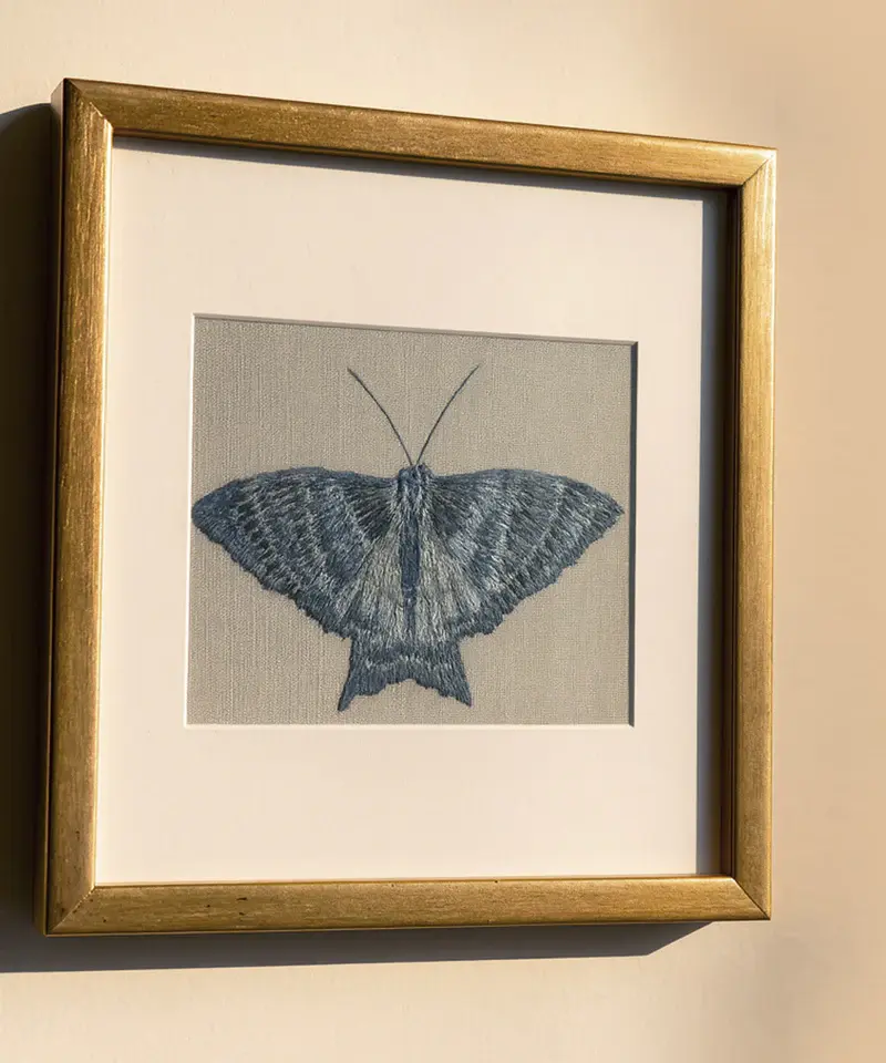Miniatura: Butterfly Effect Framed Embroidery Art