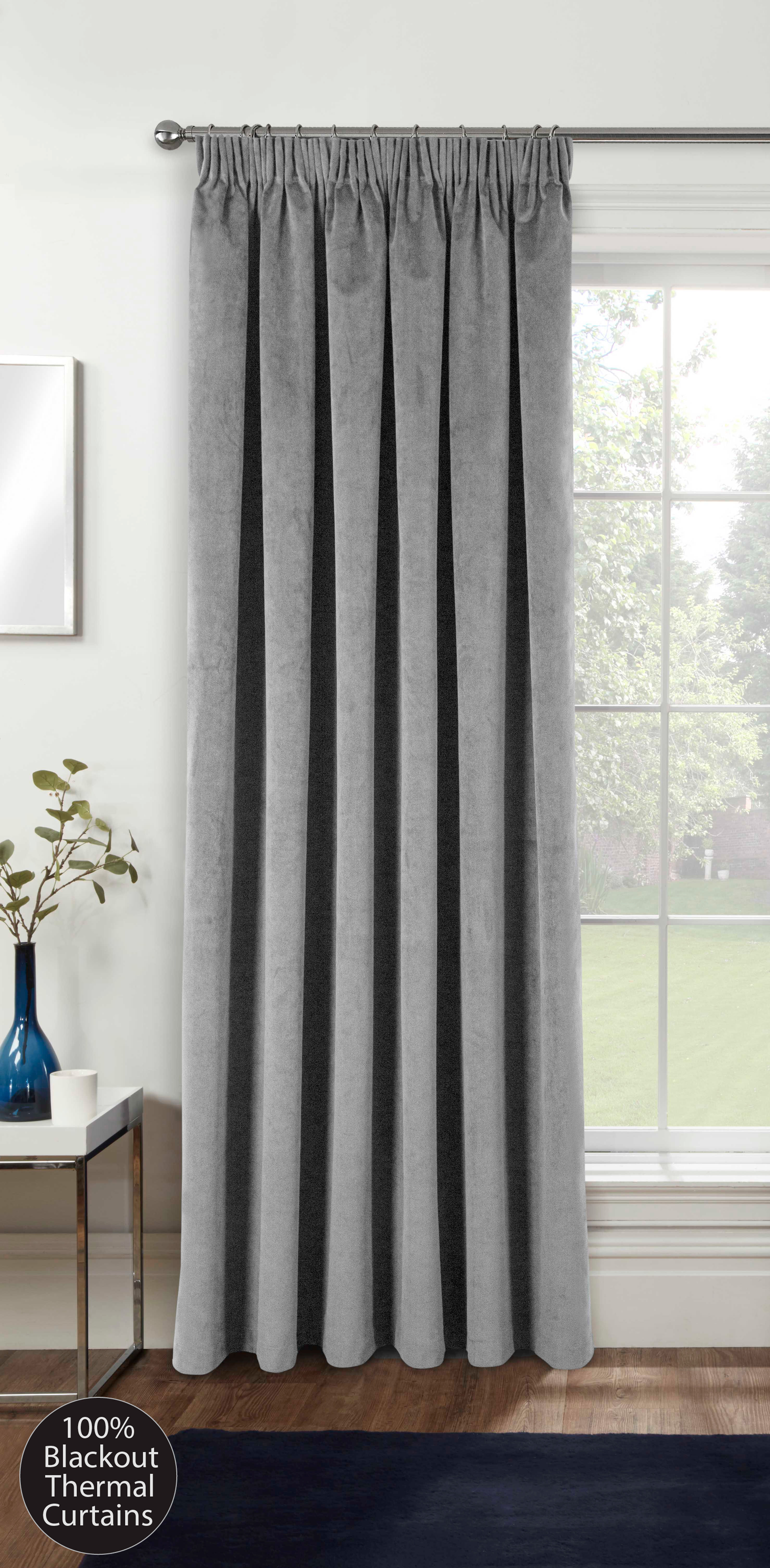 Oxford Grey Door Curtain