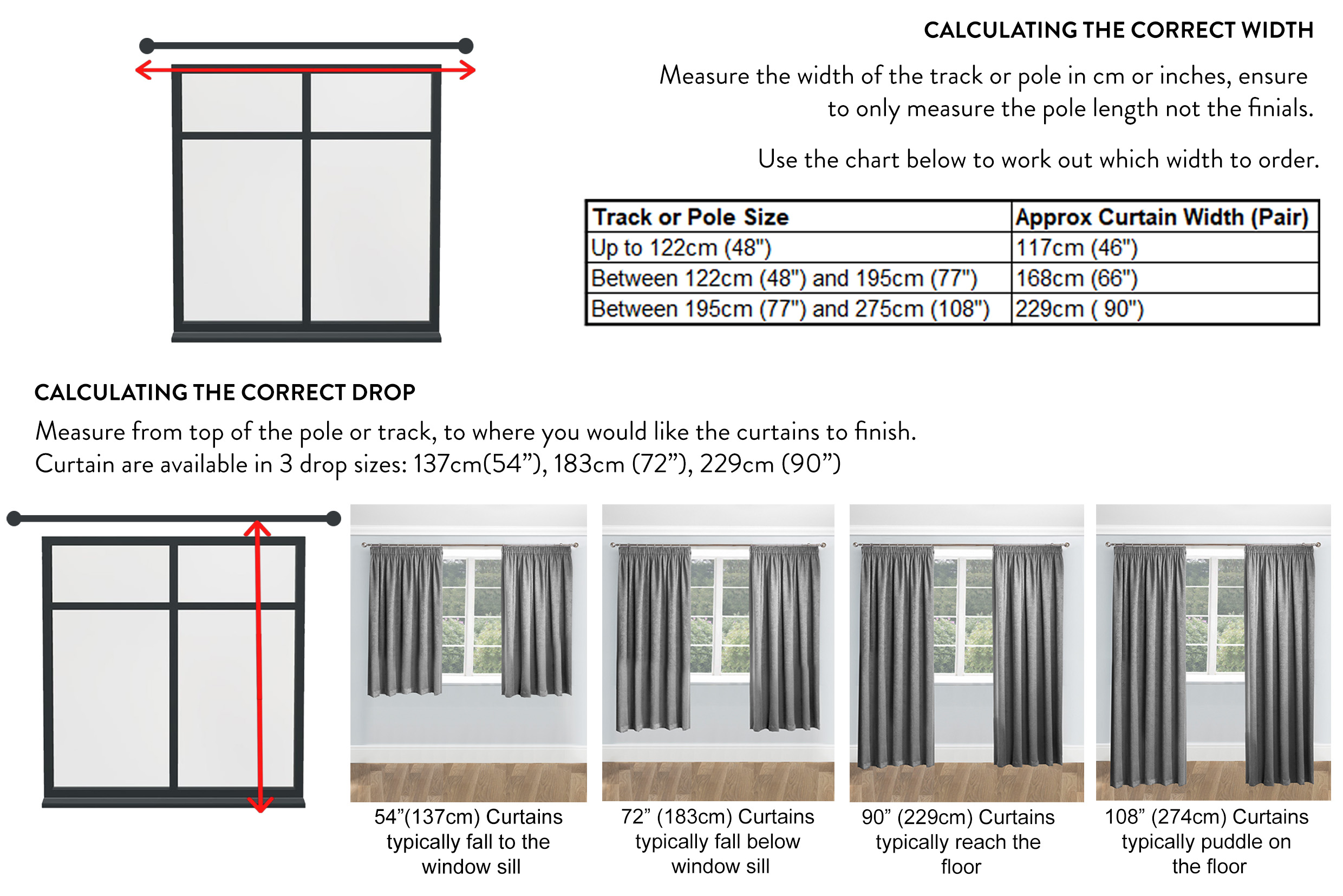 Curtain Measuring Guide