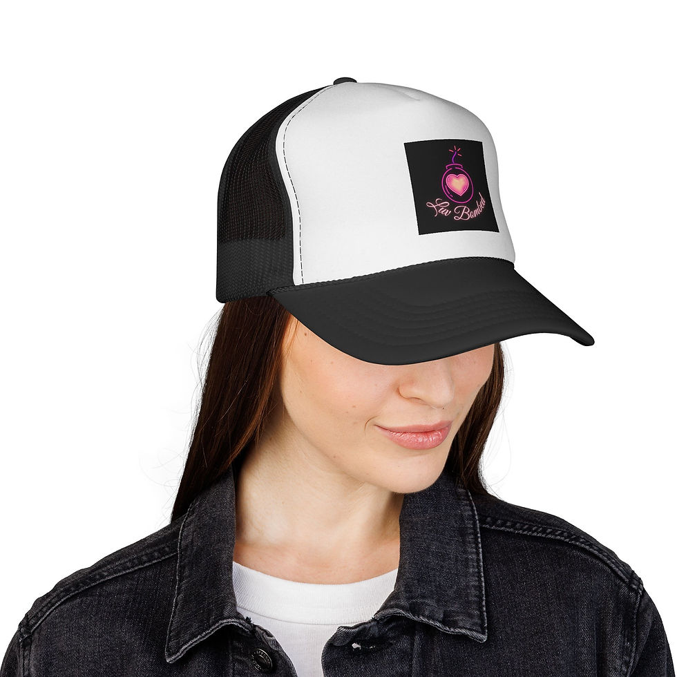 Thumbnail: Trucker Cap - Luv Bombed Mesh Hat