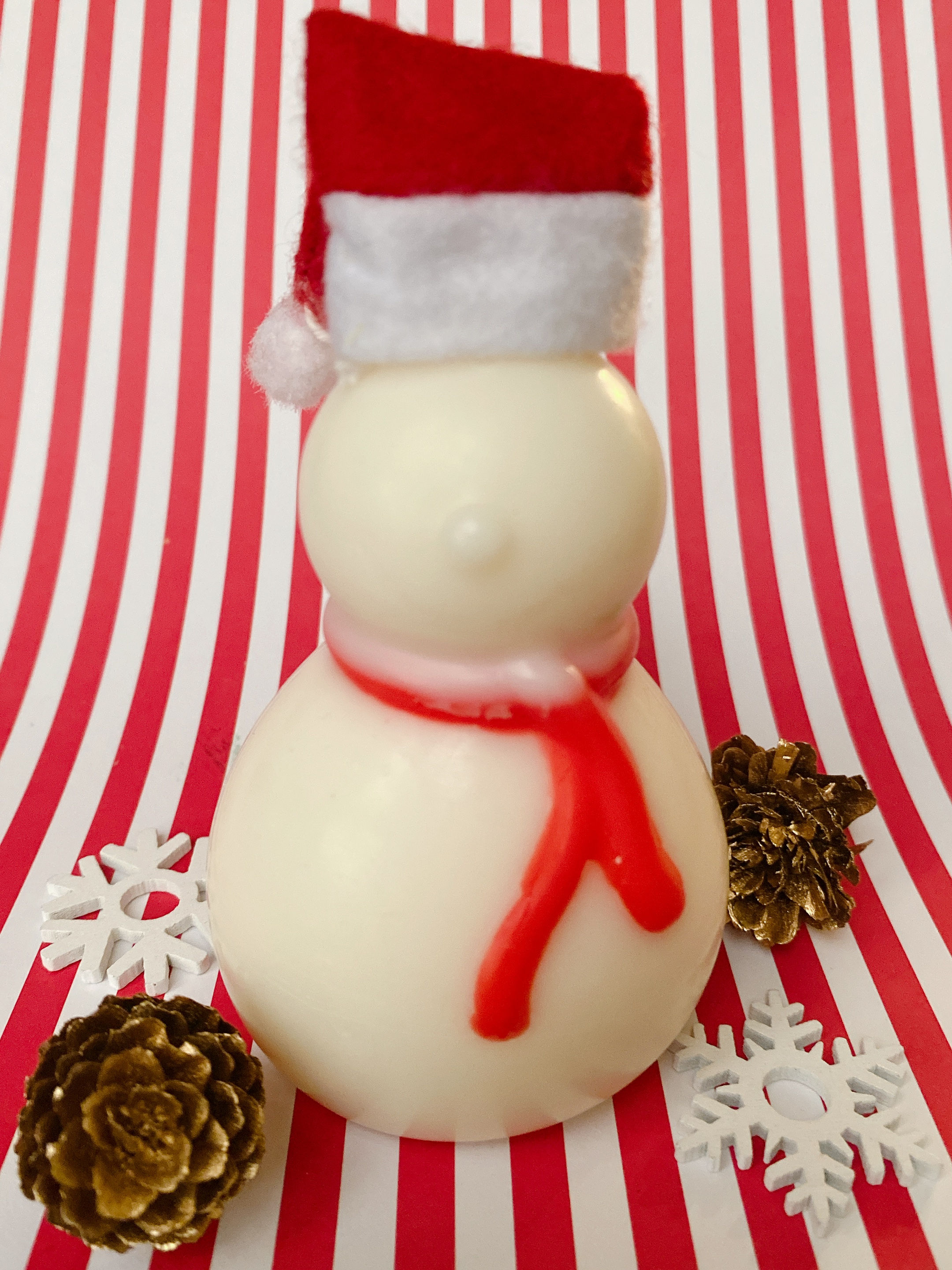 Christmas Snowman Candle