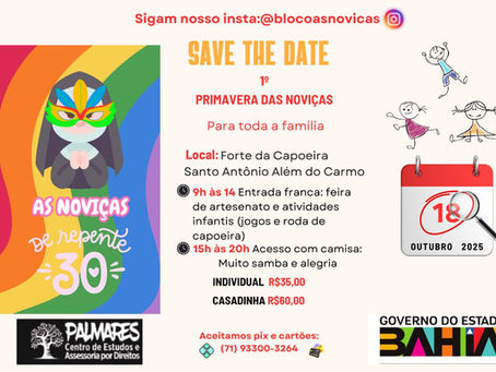 Em Salvador, I Festival Primavera das Noviças celebra 30 anos de movimento comunitário no Barbalho