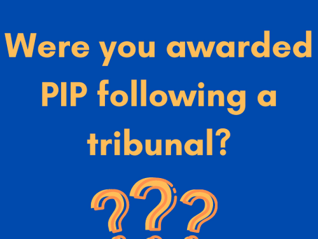 Did you get your PIP award at a tribunal?