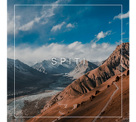Spiti Valley moutains with roads exploring