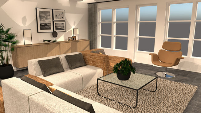 Interieurontwerp Rotterdam renderfoto's