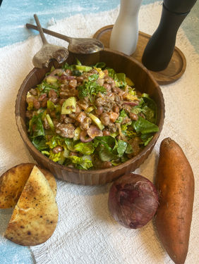 Pikanter Hackfleisch Salat
