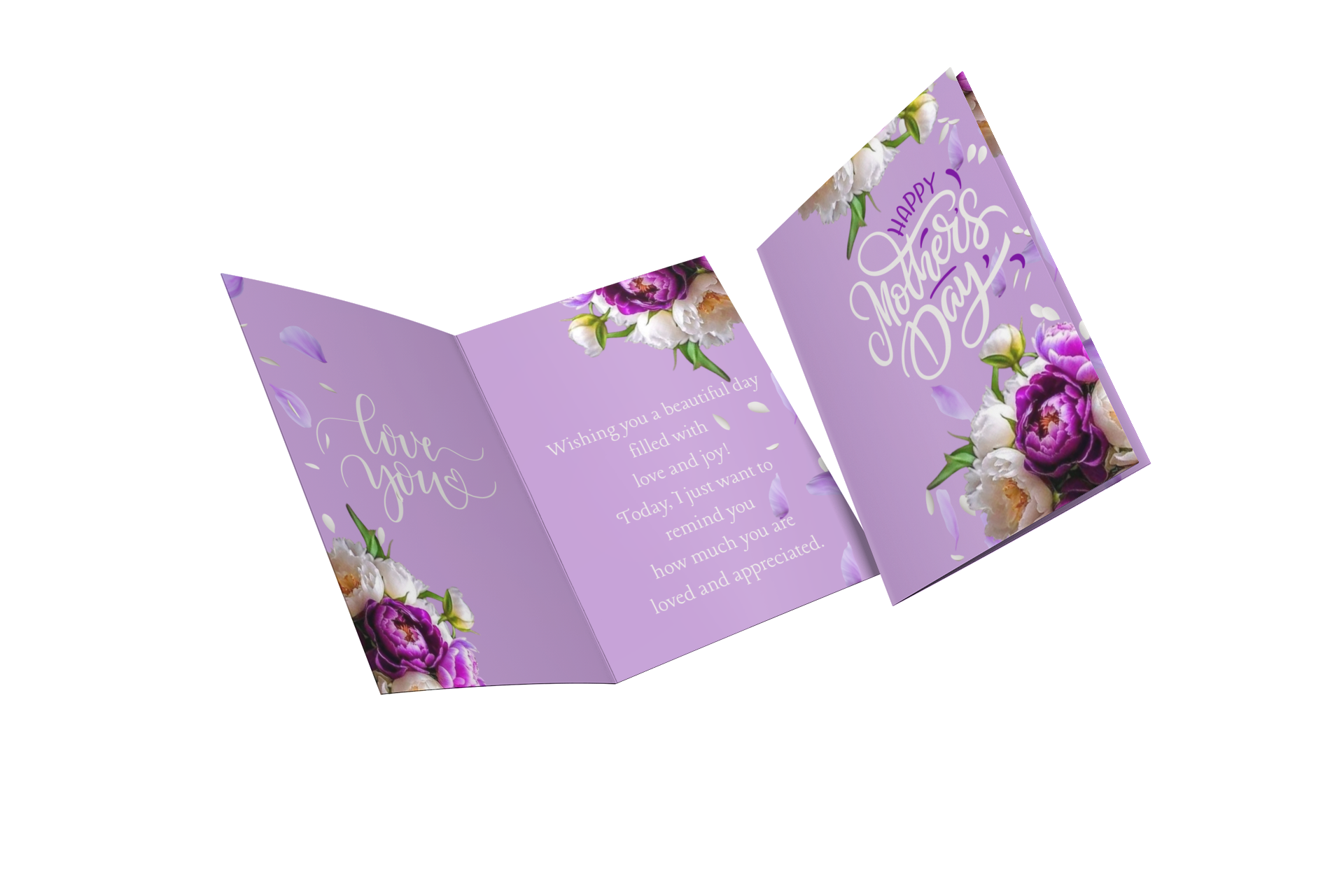 Purple Floral Mother's Day Card