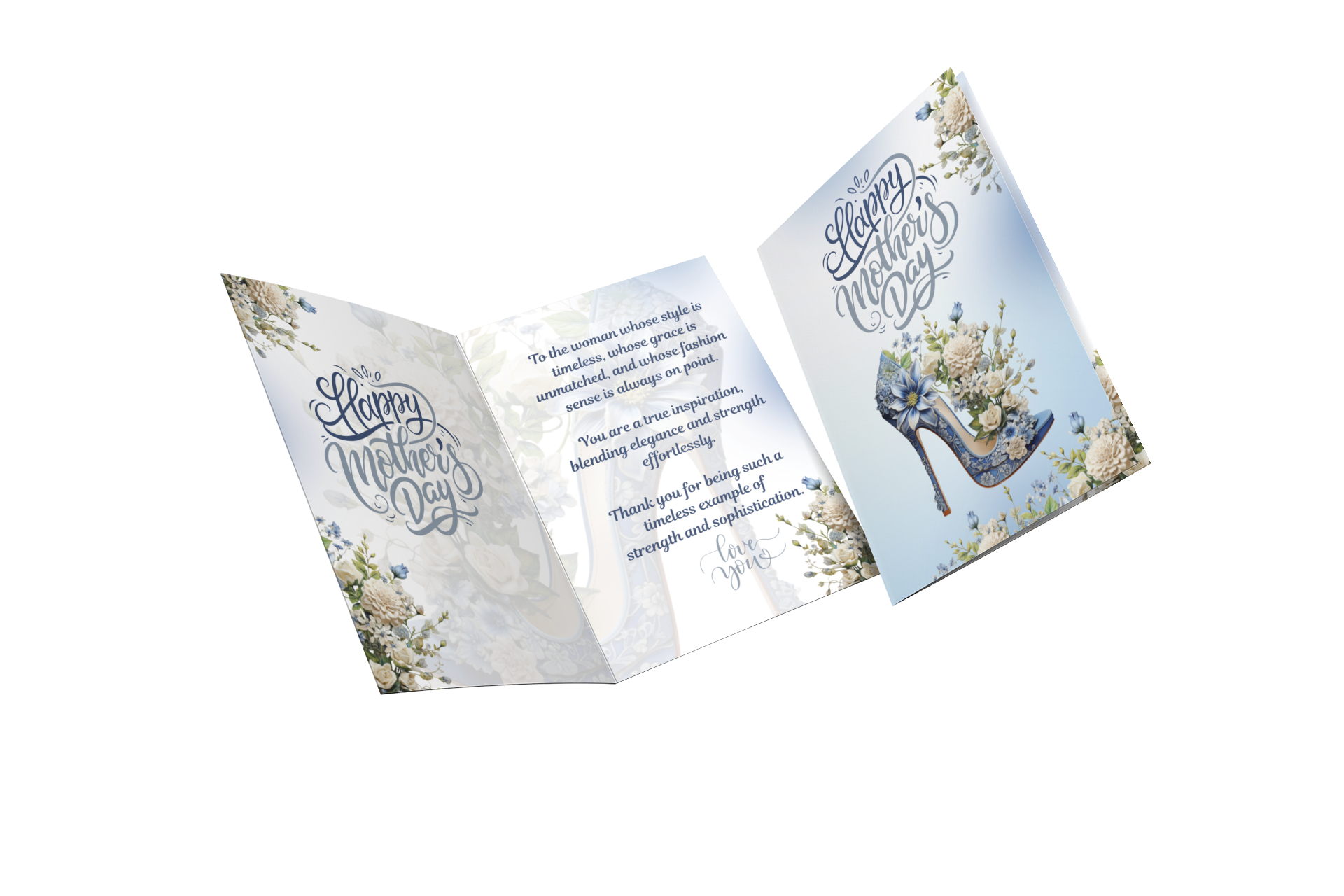 Blue Shoes Mother's Day Card