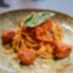 Spaghetti spicy Italian sausage with nduja paste tomato sauce