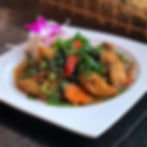 Stir-fried Spicy Seabass with Fingerroot