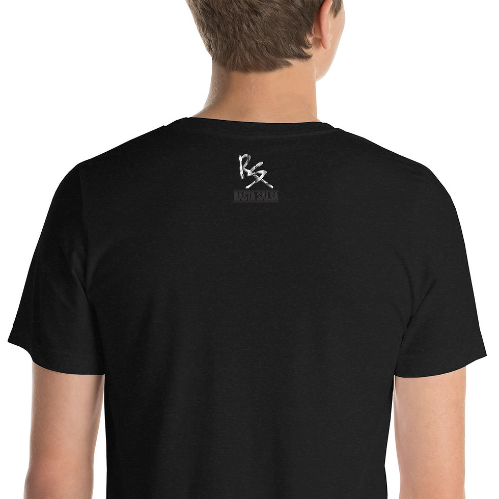 Thumbnail: League of Black Salseros (Man, Bald, Black) - Short-Sleeve Unisex T-Shirt