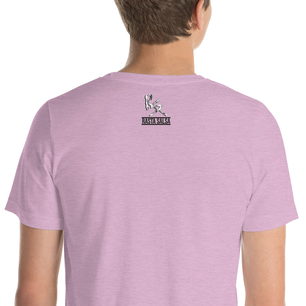 Thumbnail: Salsa! (Colorful, Black Line Art) - Short-Sleeve Unisex T-Shirt