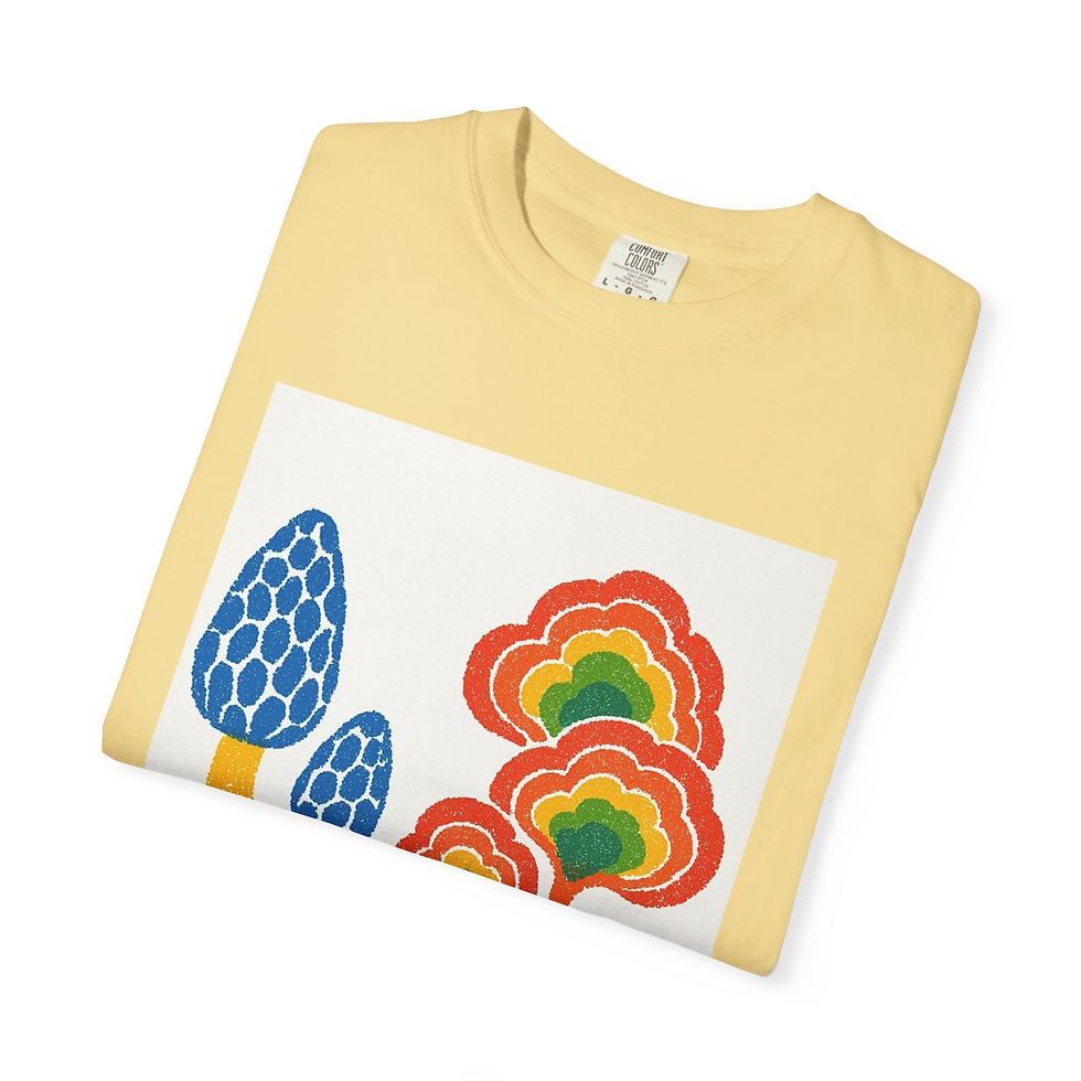 Thumbnail: Mushroom Art T-Shirt — Retro Psychedelic Fungi Graphic Tee