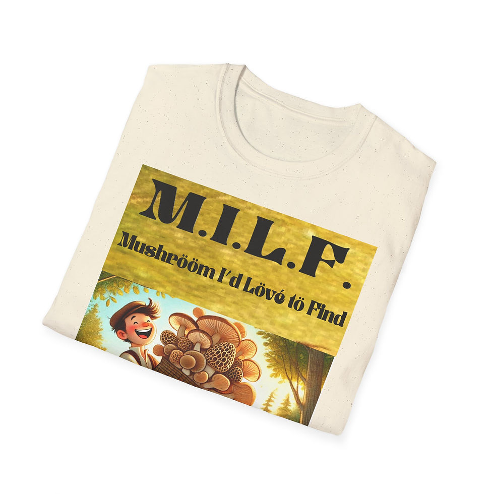 Thumbnail: M.I.L.F. 'Mushroom I'd Love to Find' Vintage Mushroom Graphic T-Shirt