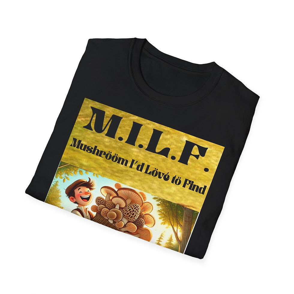 Thumbnail: M.I.L.F. 'Mushroom I'd Love to Find' Vintage Mushroom Graphic T-Shirt