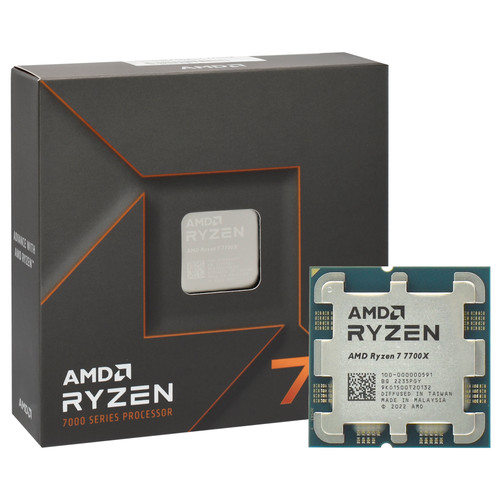 Processador AMD Ryzen 7 7700X, 8-Core, 16-Threads, 4.5GHz (5.4GHz