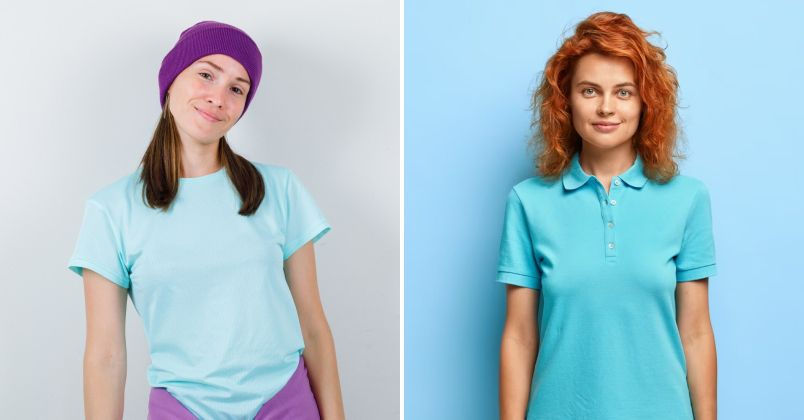 Customizable women's T-shirt with private label options sourced by Apparize