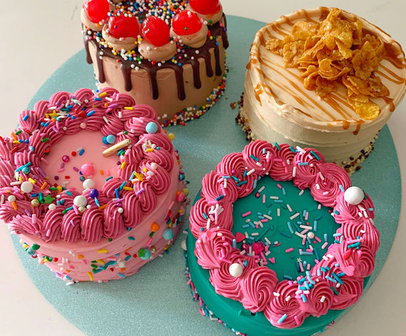Sprinkle cakes