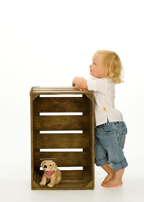 Kinderportrait im Fotostudio.