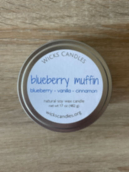 blueberry muffin - medium single wick tin