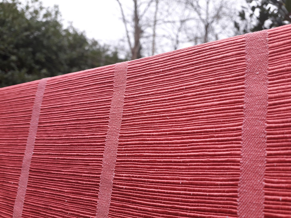 Thumbnail: SOLD - 1950s  PAIR  vintage pink curtains - amazing condition