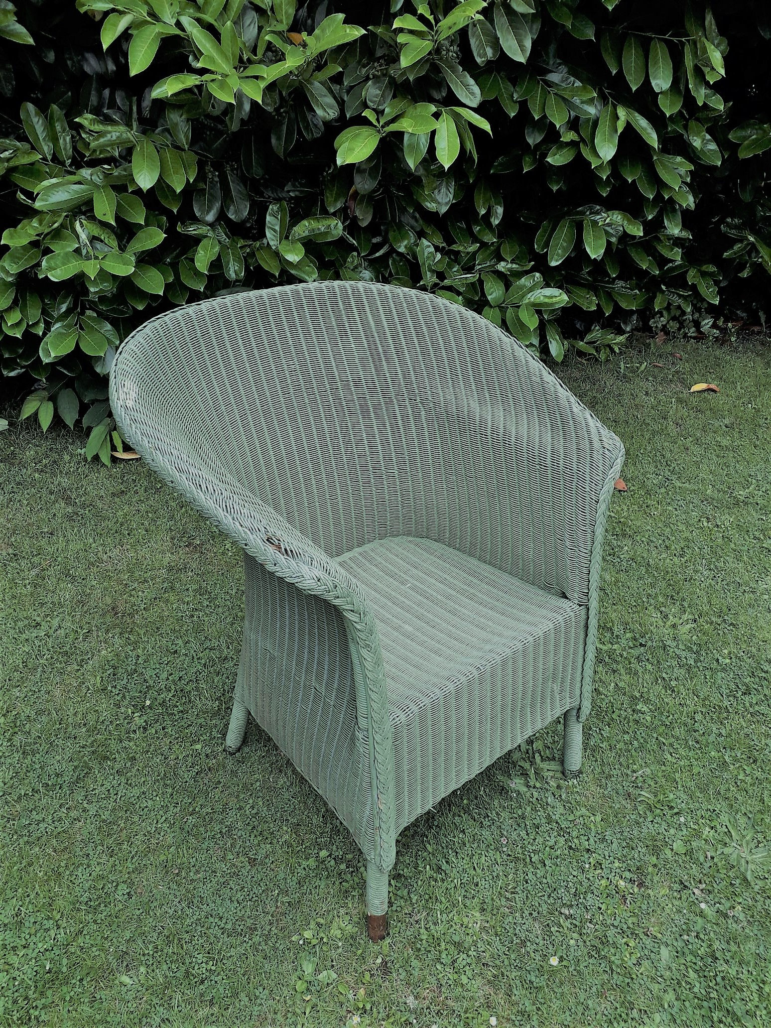 SOLD -Large wicker vintage 30's chair