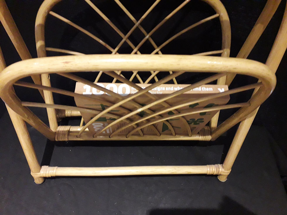 Thumbnail: SOLD -Vintage bamboo magazine/ newspaper/ letter rack