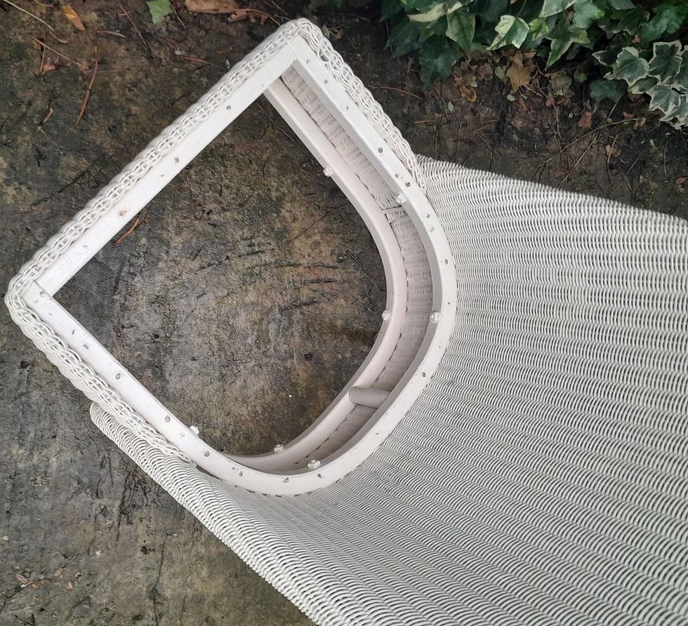 Thumbnail: SOLD *** Lloyd Loom Lusty style vintage chair