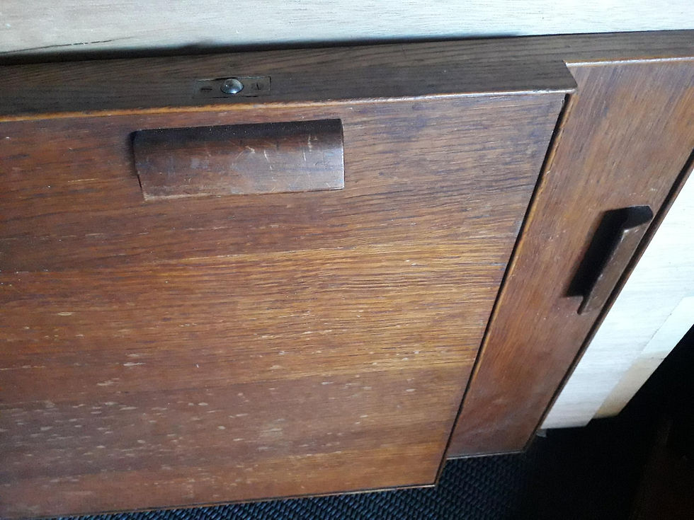 Thumbnail: 2 x Wooden cabinet 40's doors