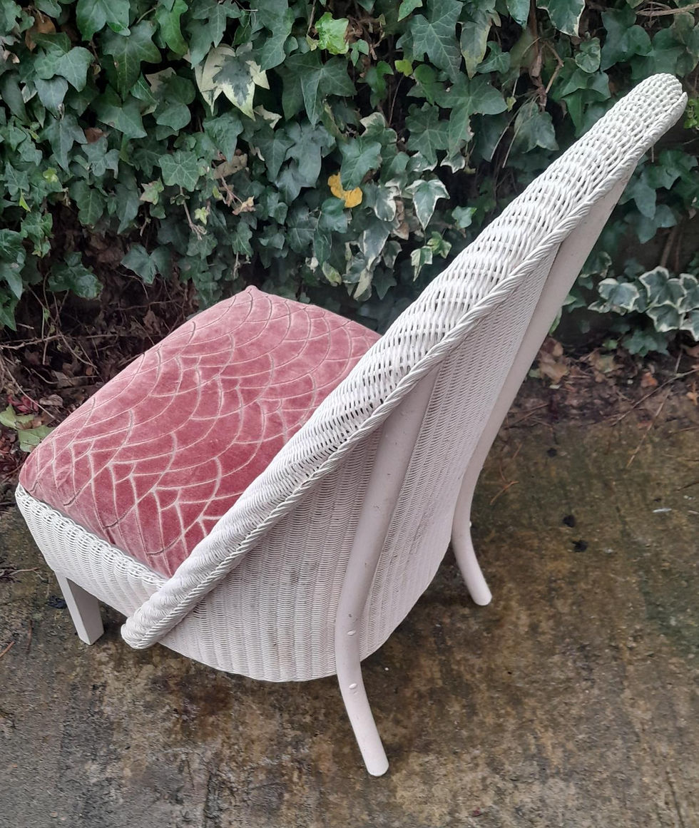Thumbnail: SOLD *** Lloyd Loom Lusty style vintage chair