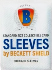 beckett shield card sleeves Beckett Shield Standard Size Card Sleeves Pack of 100