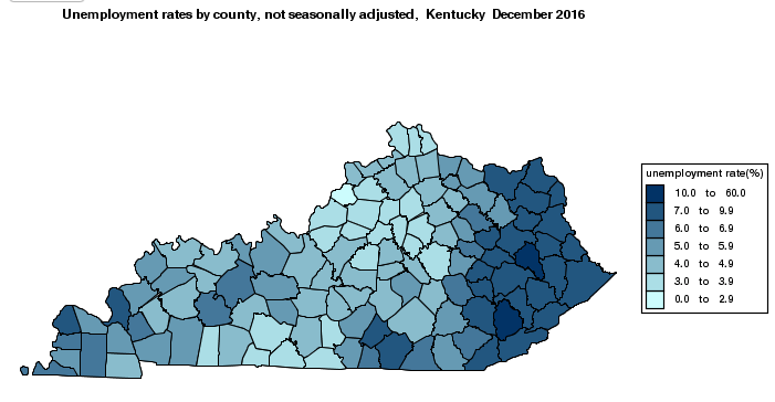 Unemployment Rate by County