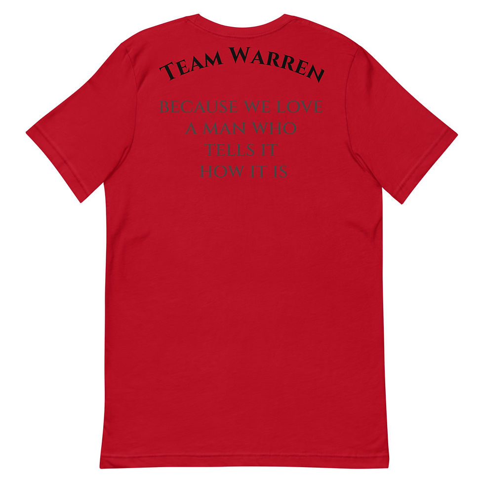 Thumbnail: Raven's Cry Unisex t-shirt (Team Warren)