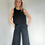 Miniatura: Lniany Top Simplicity Black