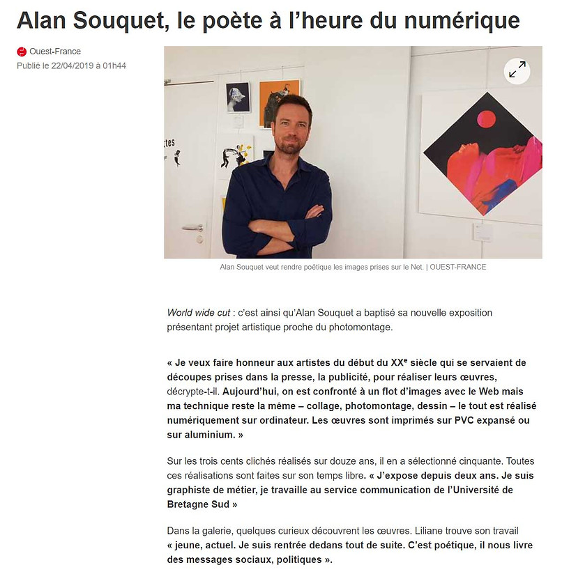 Alan Souquet - Le Grain De Sel - Séné - article OUEST FRANCE