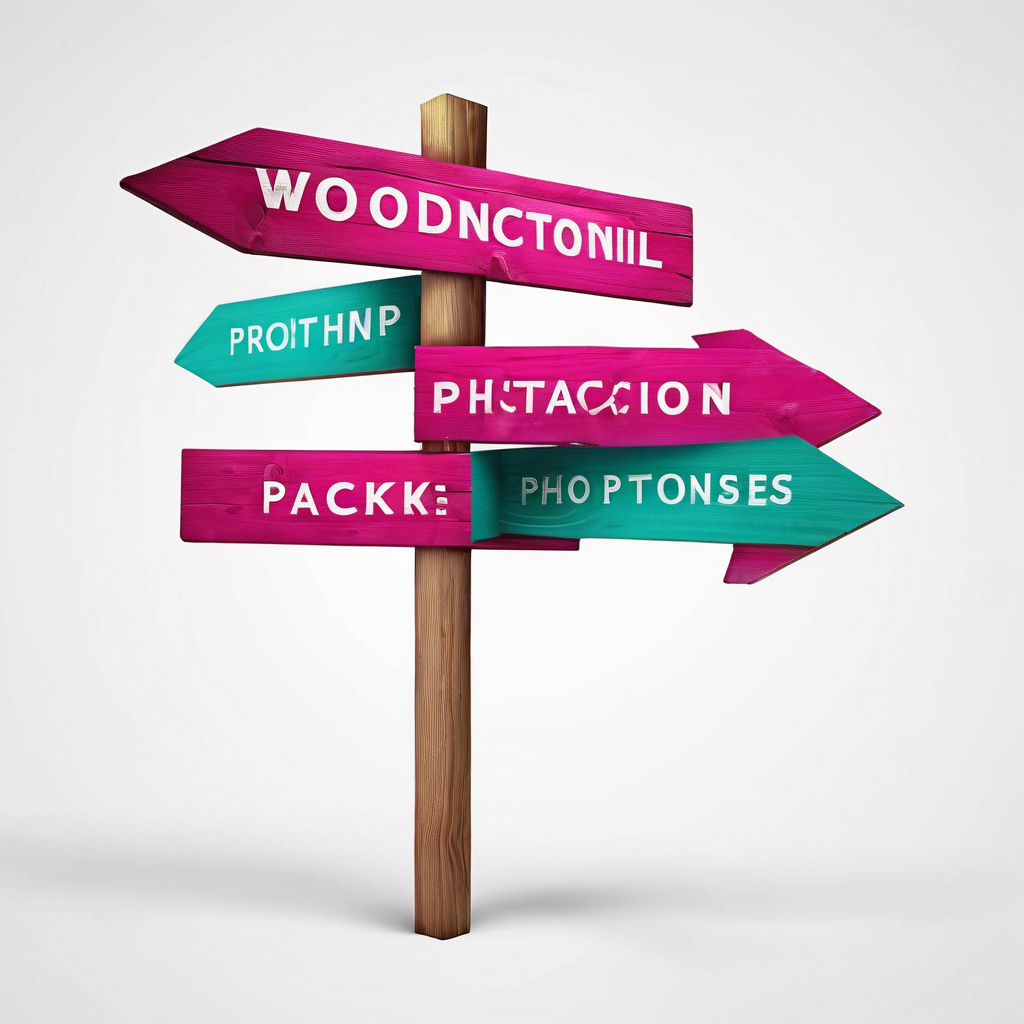 Wooden Directional Sign