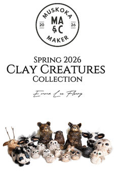 Muskoka Artist Emma Lee Fleury | Handmade Clay Animal Sculptures in Canada – Spring 2026 Collection: A Gathering of Earthlings