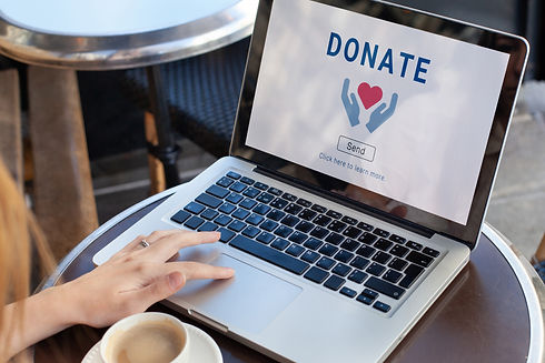 Donate to charity, donation concept. Give help by sending money to non-profit and charity