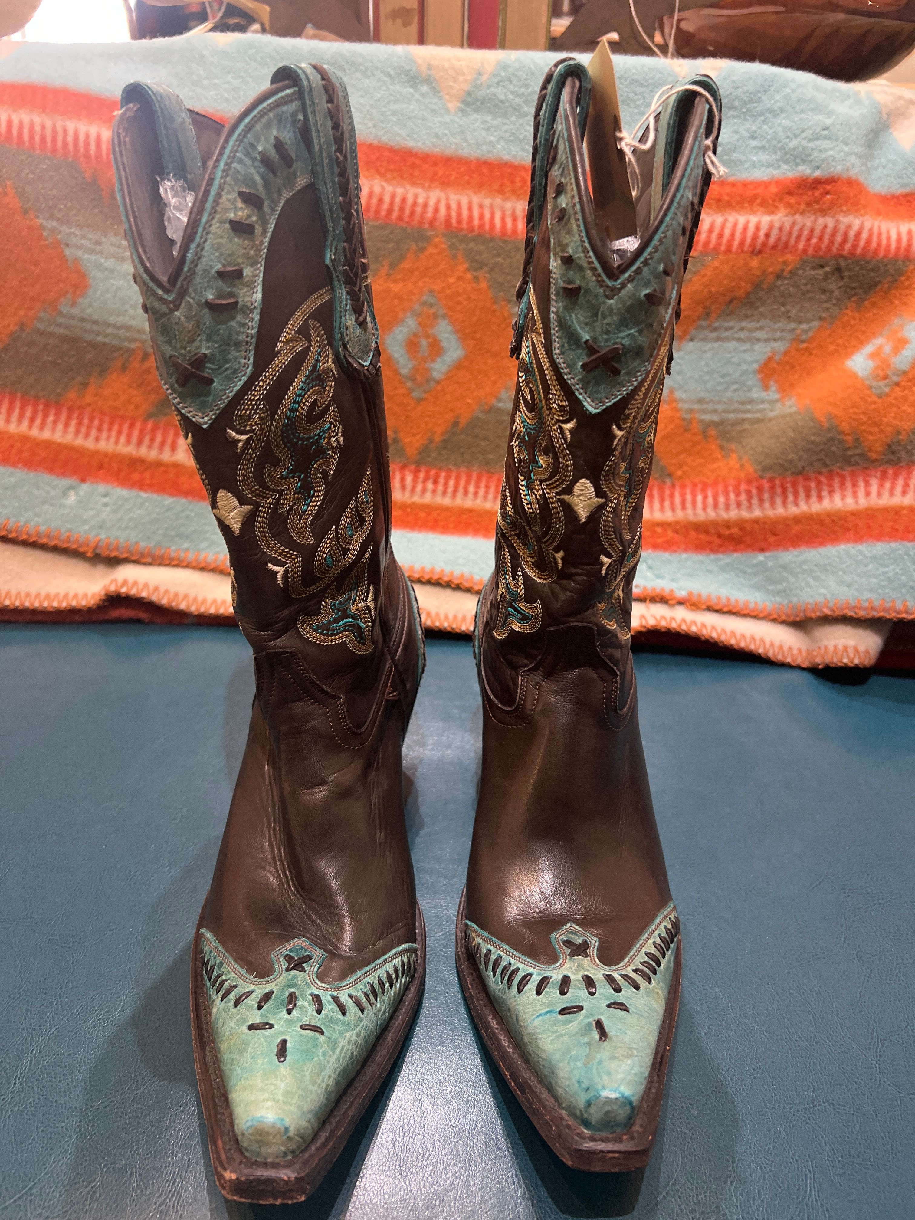 Lucchese 1883 Crater Tassel Boots- Sz 9B